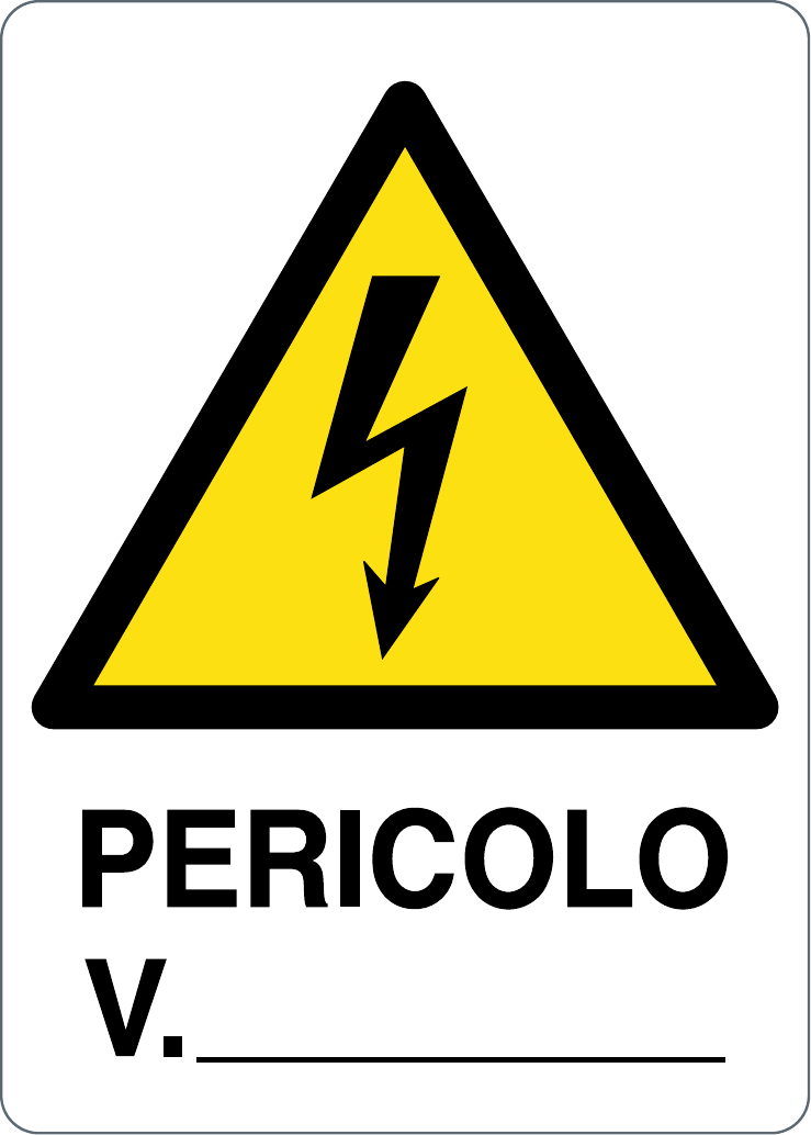 Cartello pericolo volt ___ 2071