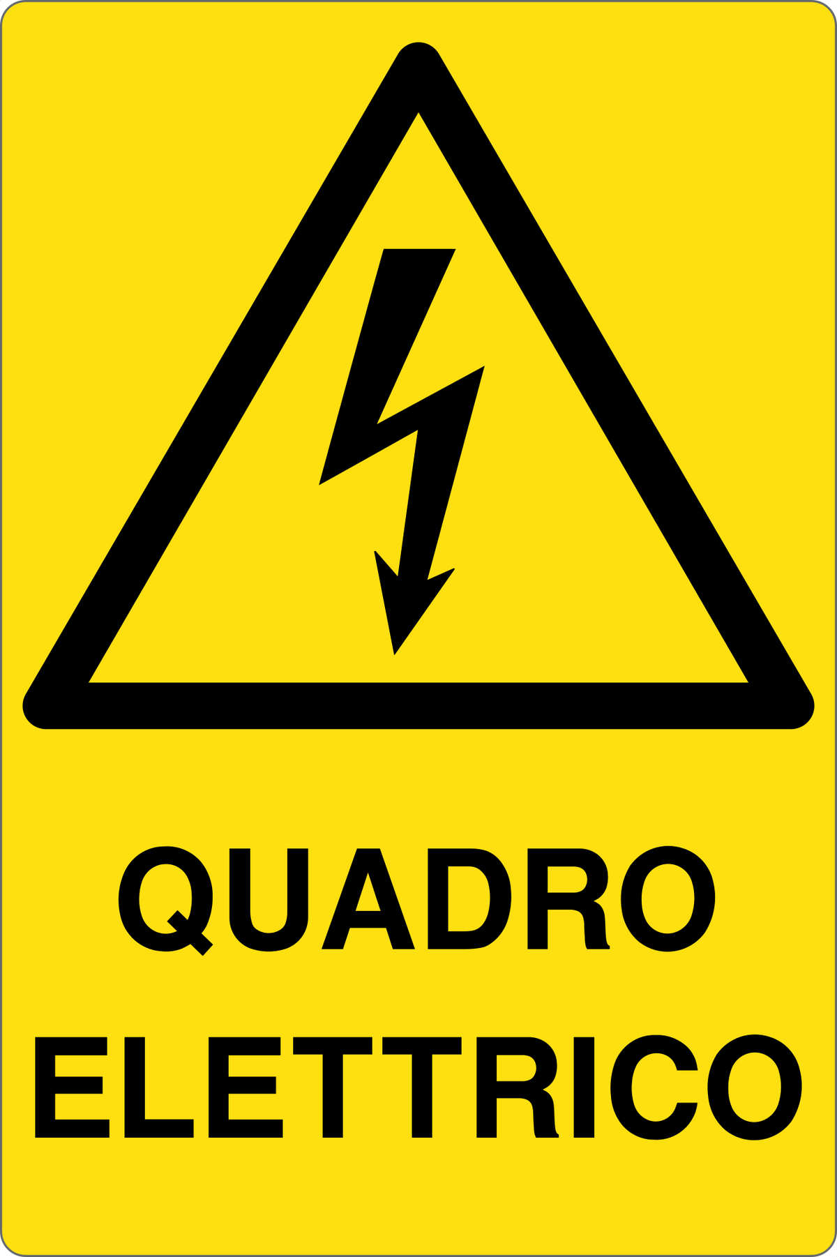 Cartello quadro elettrico 2369
