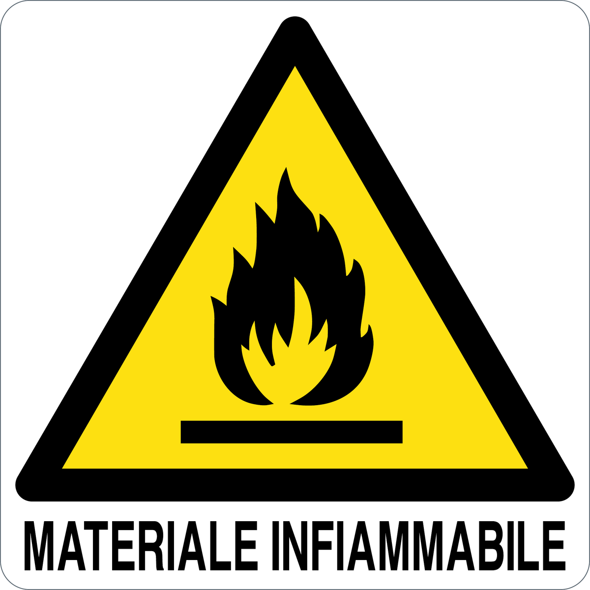 Cartello materiale infiammabile 29510
