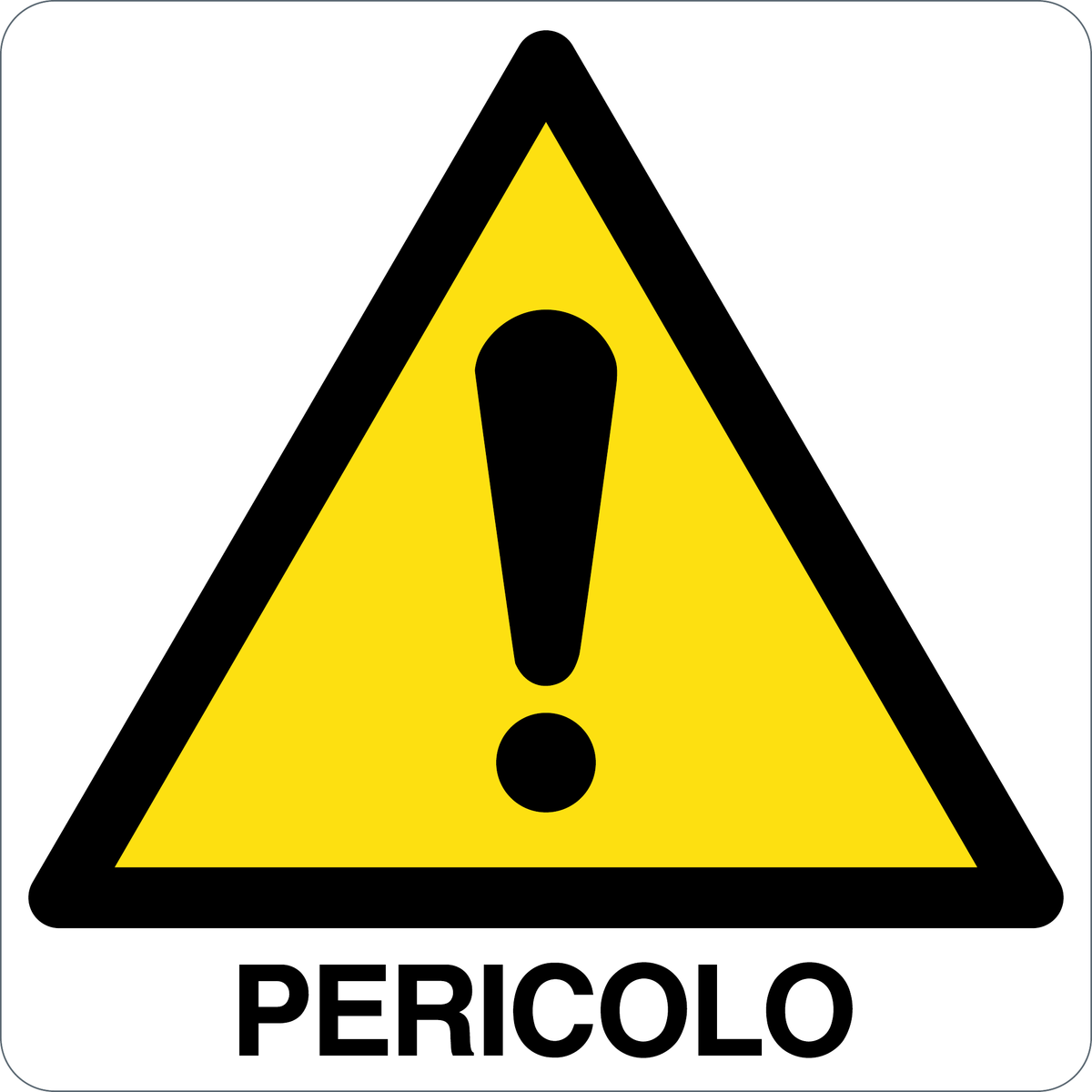 Cartello pericolo 2959