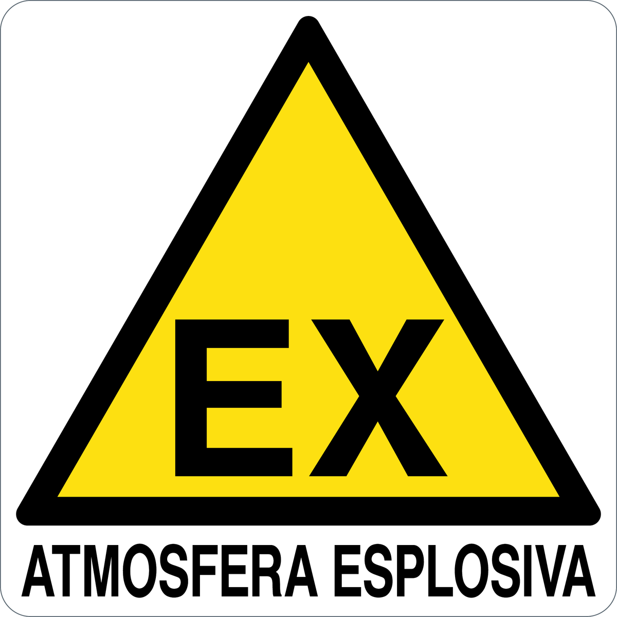 Cartello atmosfera esplosiva 2979