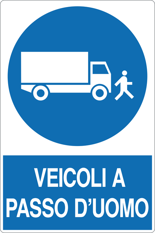 Cartello veicoli a passo d'uomo 339