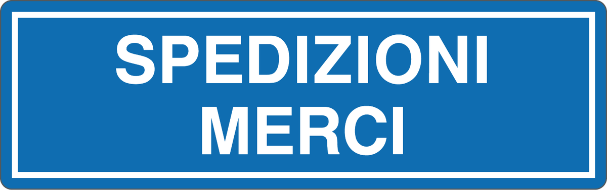 Cartello spedizione merci 802