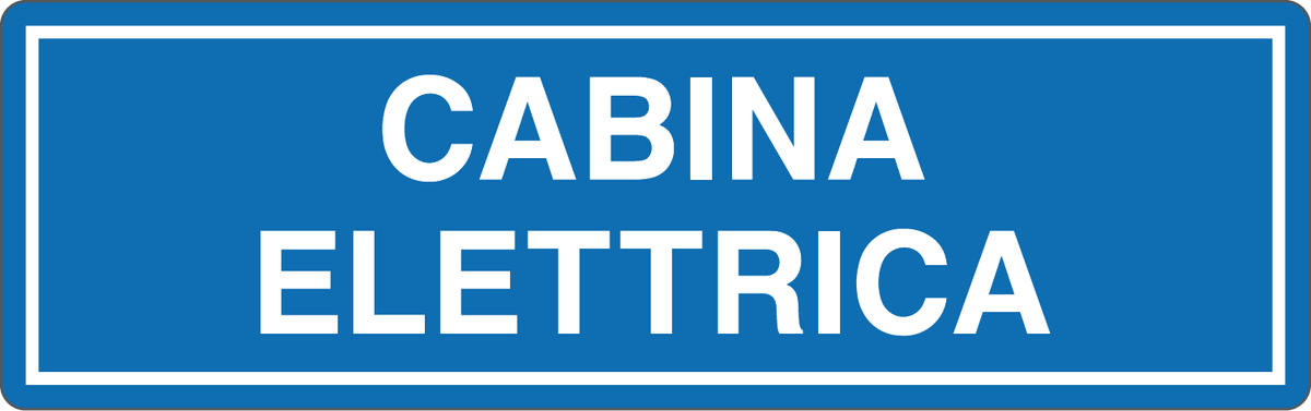 Cartello cabina elettrica 807