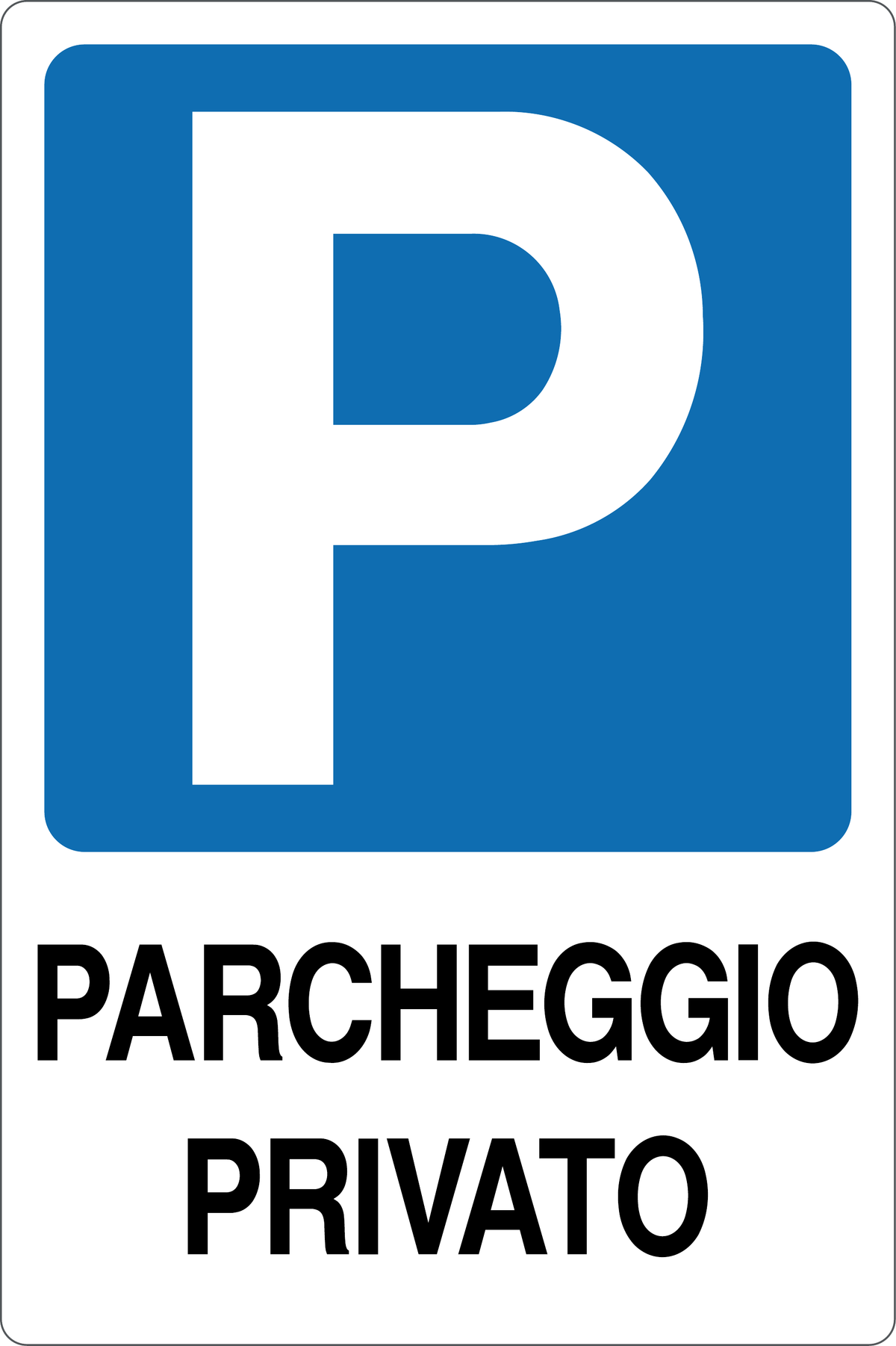 Cartello parcheggio privato 905