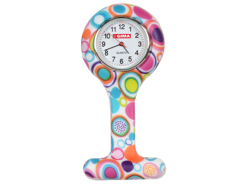 NURSES WATCH - round - bubble pattern