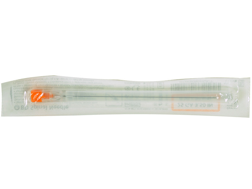 BD QUINCKE NEEDLES 25G - 0.5x90 mm - orange