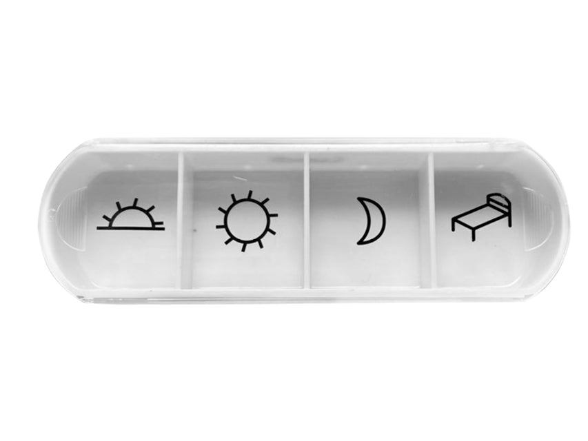 DAILY PILL BOX - weiß/transparent - Beutel