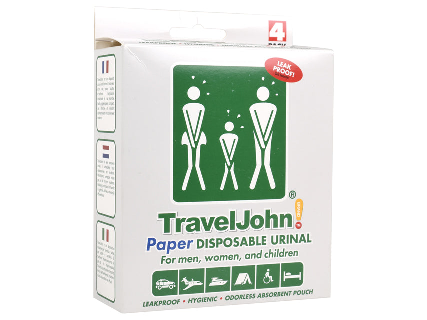 INODORO PORTÁTIL DE PAPEL TRAVELJOHN - 800 cc