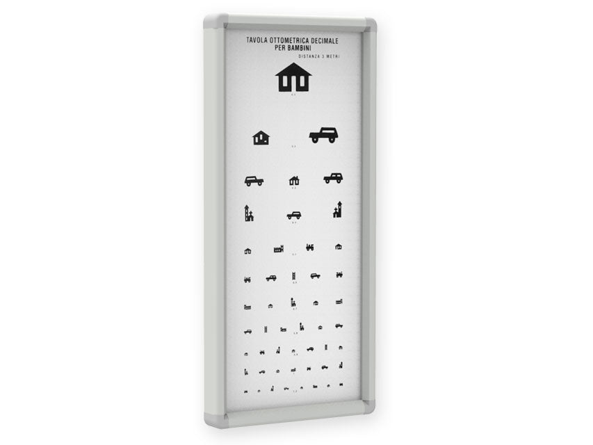 PEDIATRIC NON-LUMINOUS CHART - 3 metres