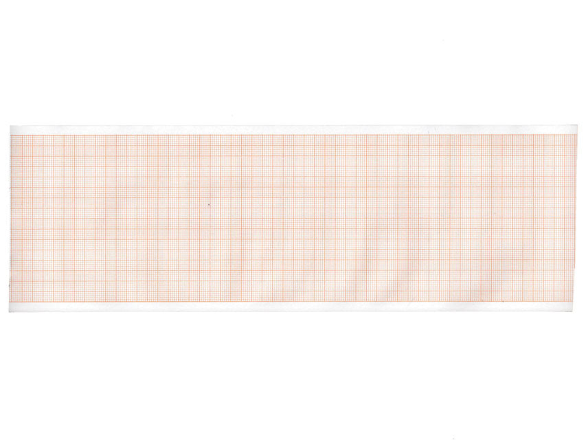 Carta termica ECG 90x28 mmxm - rotolo griglia arancio