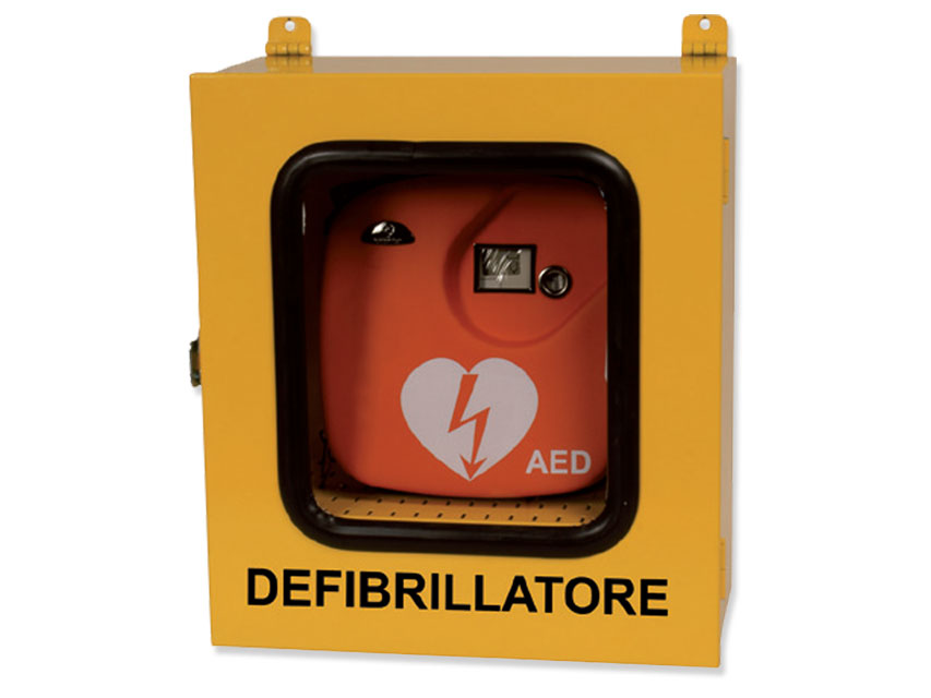 ARMADIETTO PER DEFIBRILLATORI CON ALLARME - uso esterno
