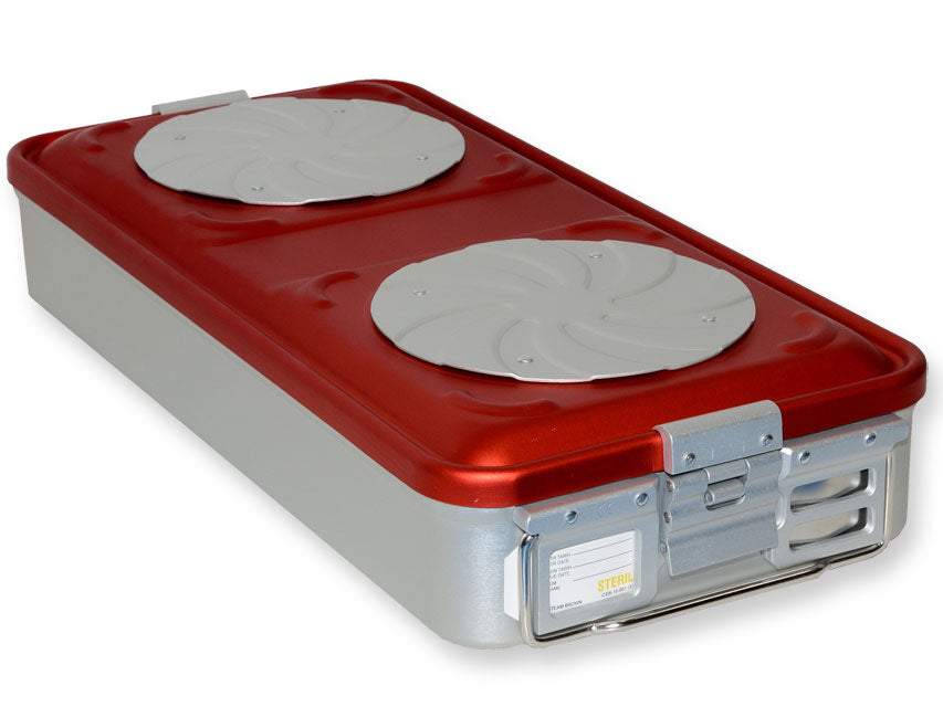 CONTAINER CON VALVOLA grande h 100 mm - rosso