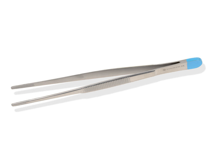 PINZA MEDICAZIONE ANATOMICA STERILE - retta - 13 cm