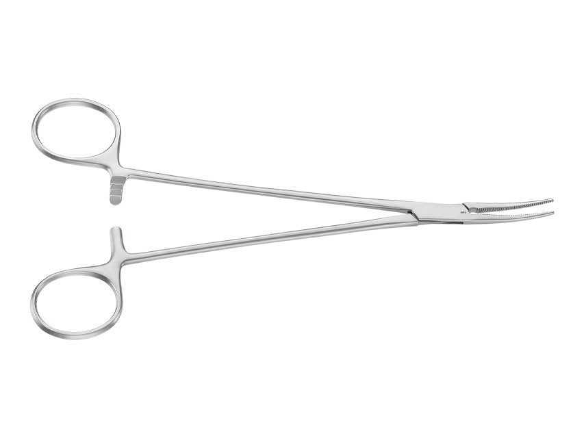 PINZA EMOSTATICA HALSTED AESCULAP - curva - punte smusse - 18,5 cm - BH203R