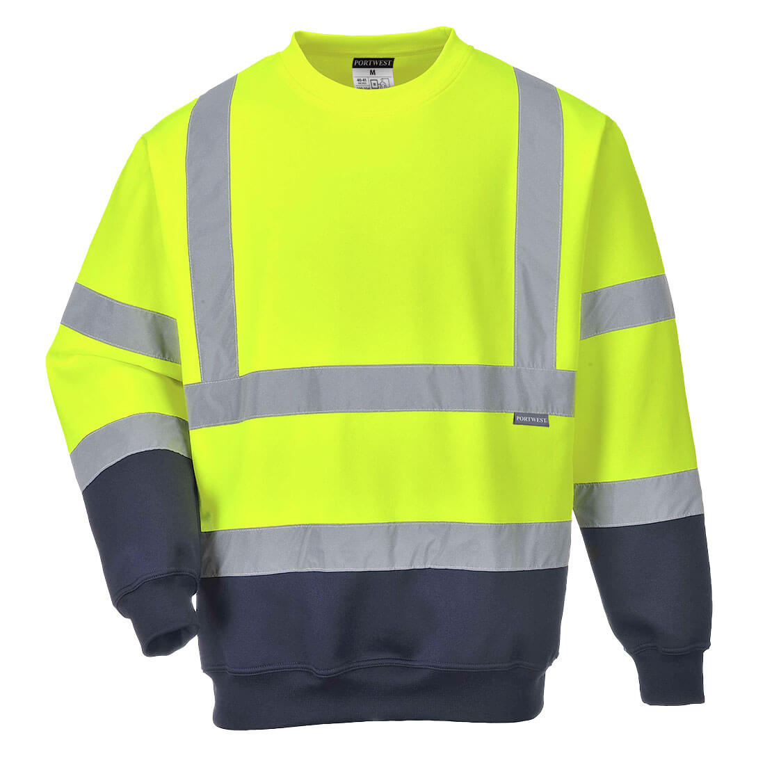 B306YNR - Sudadera bicolor de alta visibilidad