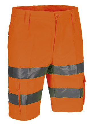 Pantalone corto da lavoro multitasche ad alta visibilità Kobuk