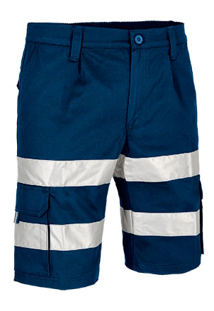Pantalone corto da lavoro multitasche a visibilità migliorata Notar