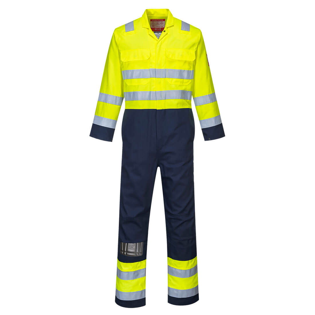 BIZ7YNR - Mono de trabajo antiestático Hi-Vis Bizflame Work