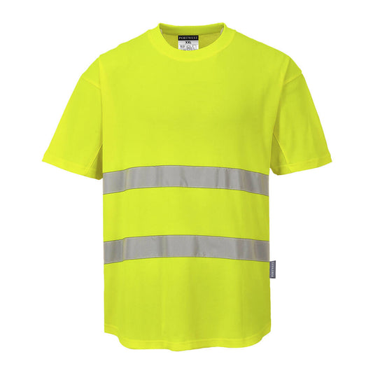 C394YER – Komfort-Warn-T-Shirt aus Mesh-Baumwolle
