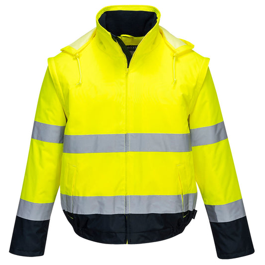 C464YNR – Essential Hi-Vis 2 in 1 Bomber