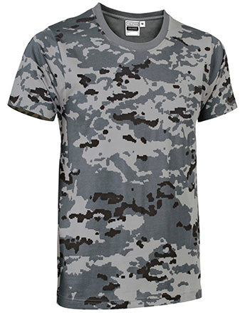 T-shirt manica corta con disegno mimetico pixelato Soldier