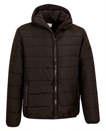 Giacca con cappuccio trapuntata e pile Fleetwood