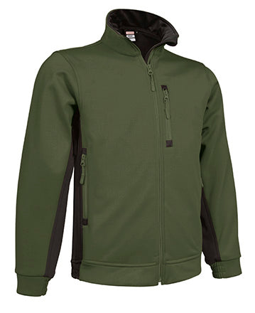 Giacca softshell con tre tasche e design bicolore Peak