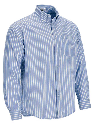 Camicia a righe manica lunga e taschino Agency
