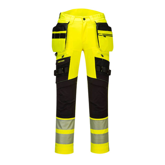 DX442YBR - Pantalón DX4 de alta visibilidad con bolsillo tipo Holster desmontable