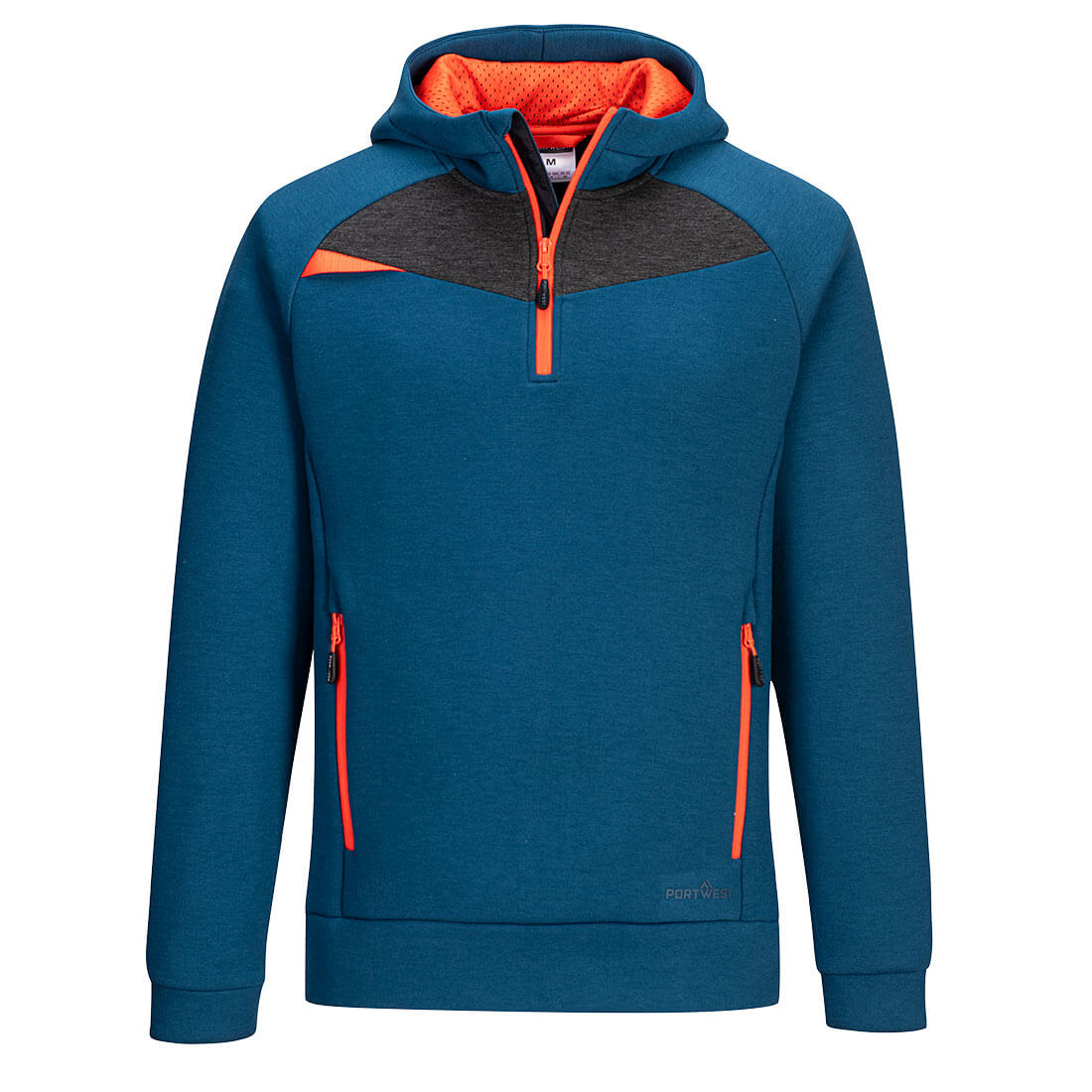 DX467MBR - DX4 Sudadera con capucha y media cremallera