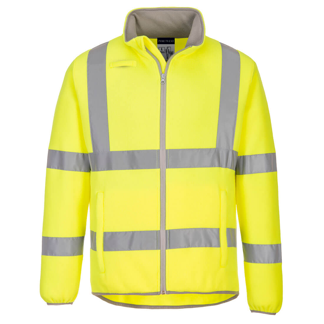 EC70YER - High visibility eco fleece jacket