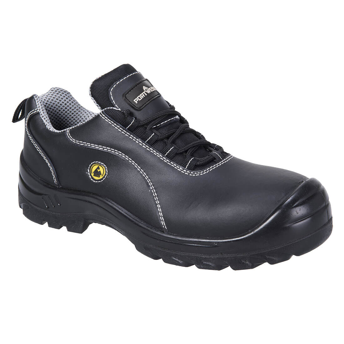 FC02BKR - S1 ESD composite leather safety shoe