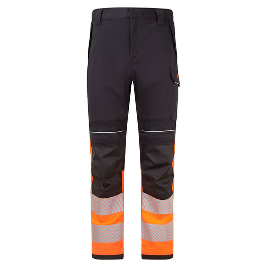 FR451OBR - Pantalón de trabajo PW3 Modaflame Hi-Vis Clase 1 FR