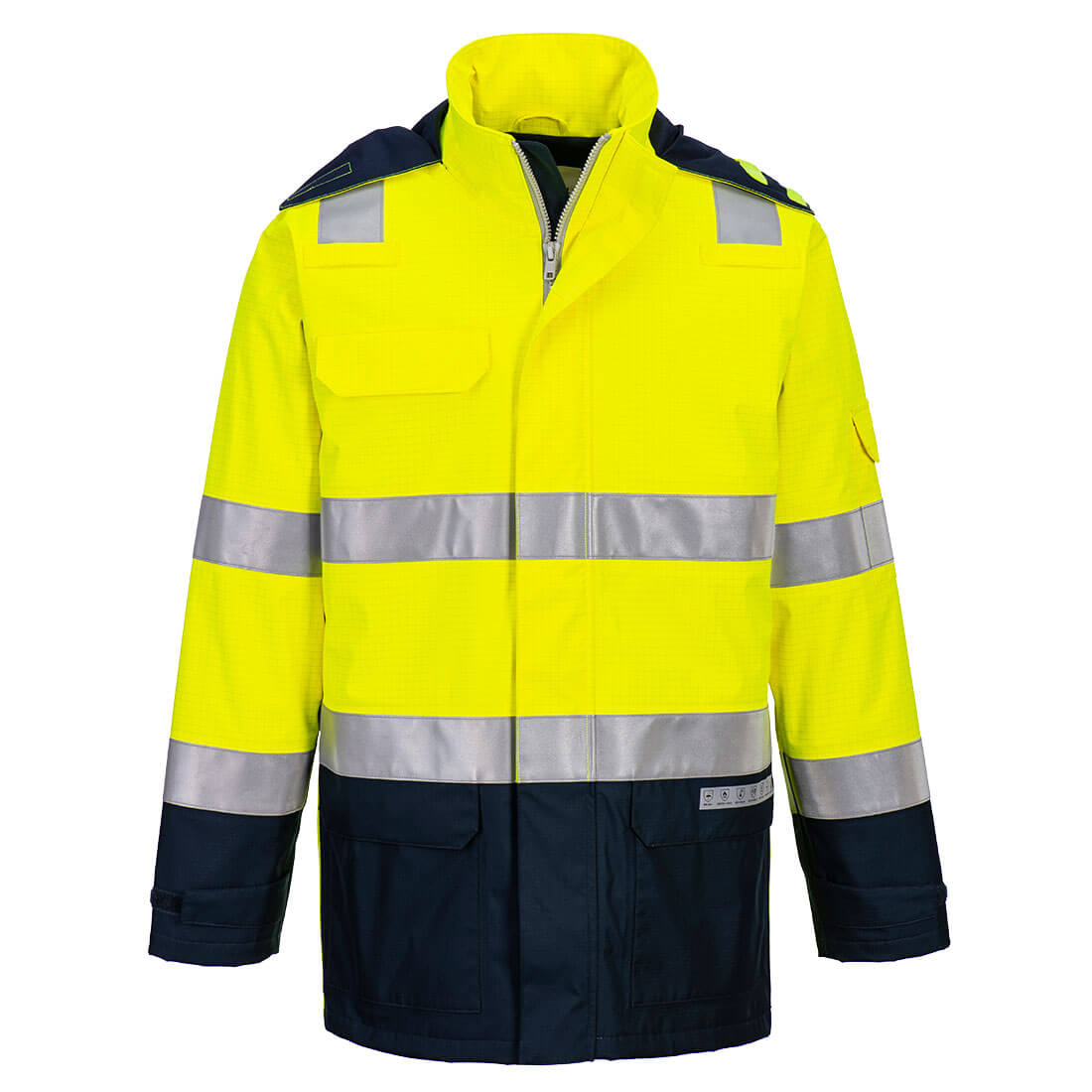 FR605YNR - Chaqueta Bizflame Rain+ de alta visibilidad con arco ligero