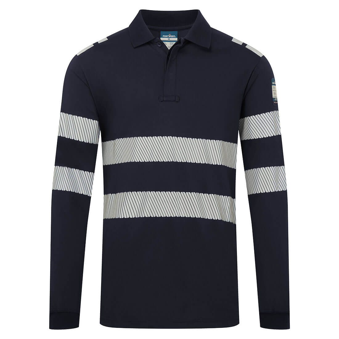 FR733NVR – PW3 FR Modaflame Langarm-Poloshirt