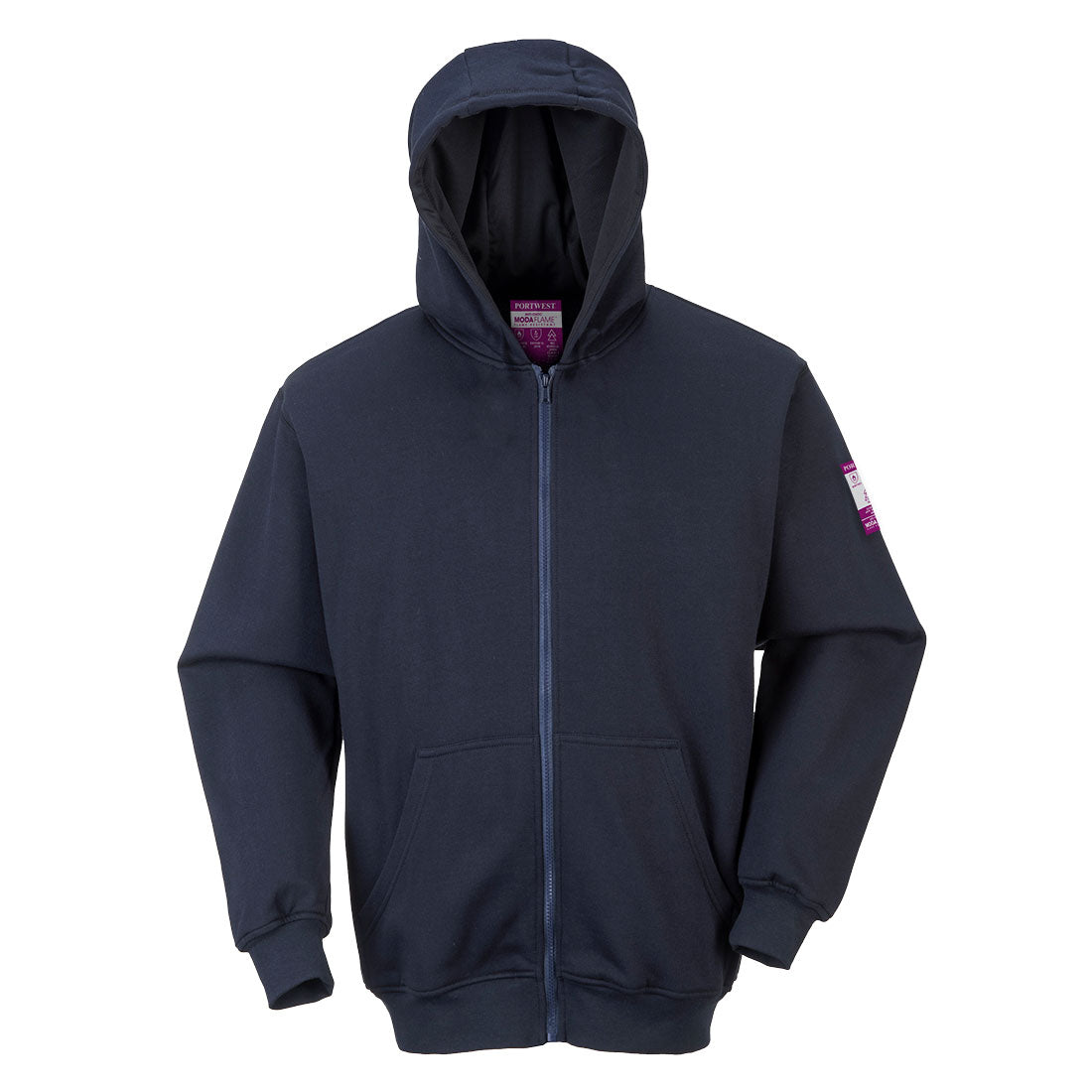 FR81NAR - Sweat à capuche FR Modaflame avec zip sur le devant