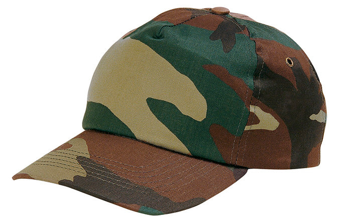 Cappellino a 5 pannelli con disegno mimetico Jungle