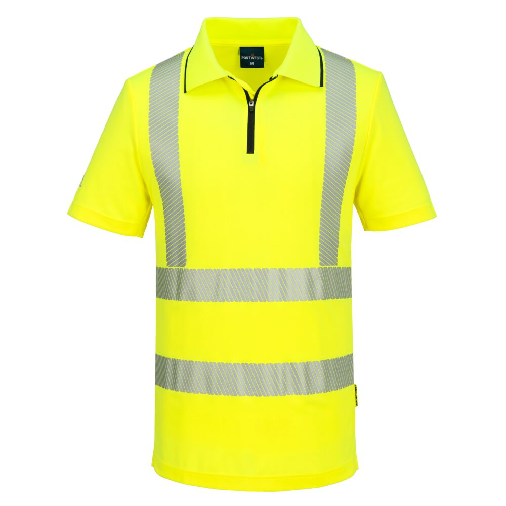 KX302YER - Polo zippé haute visibilité KX3 Sport S/S