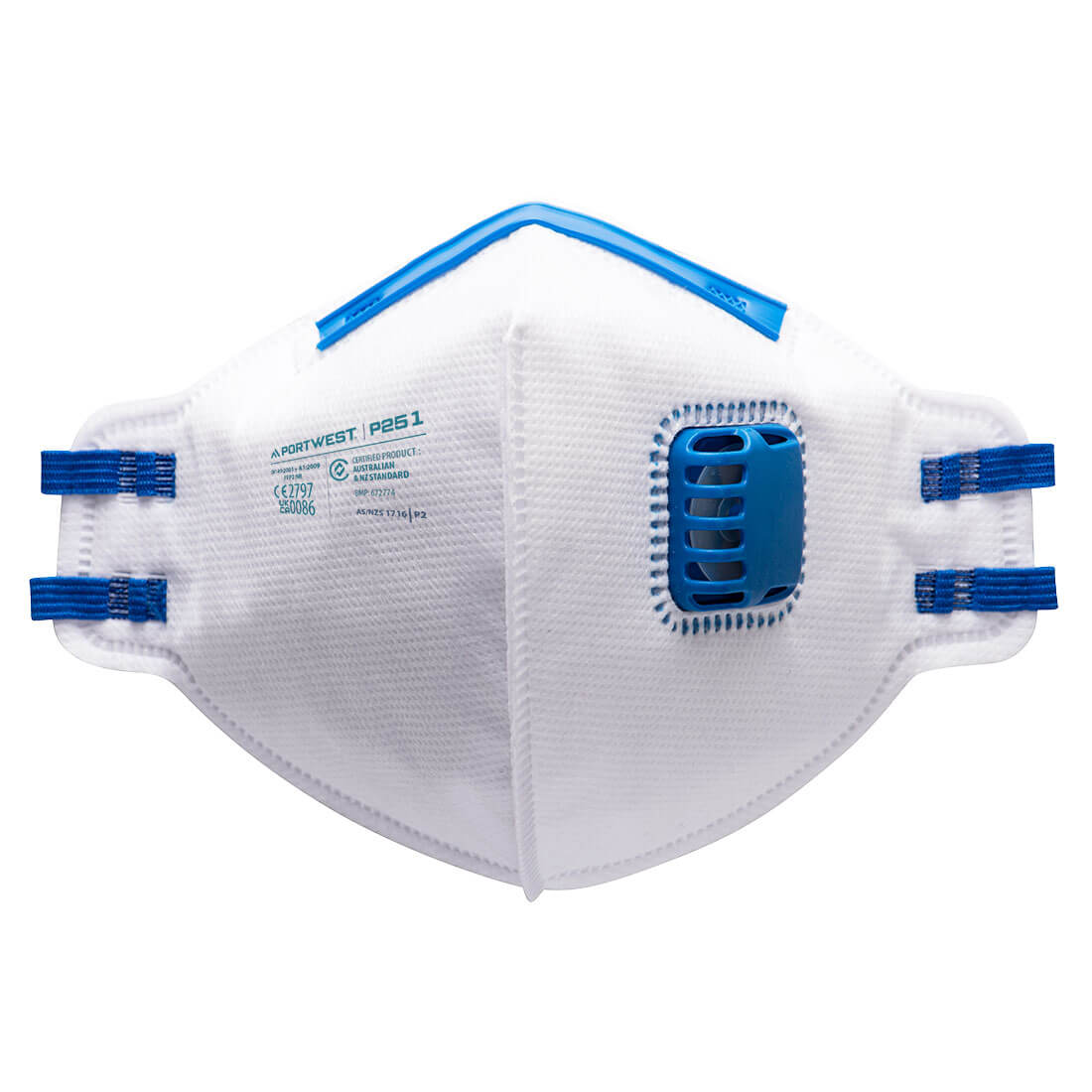 P251WHR – Faltbare FFP2-Maske mit Ventil (Pk20)