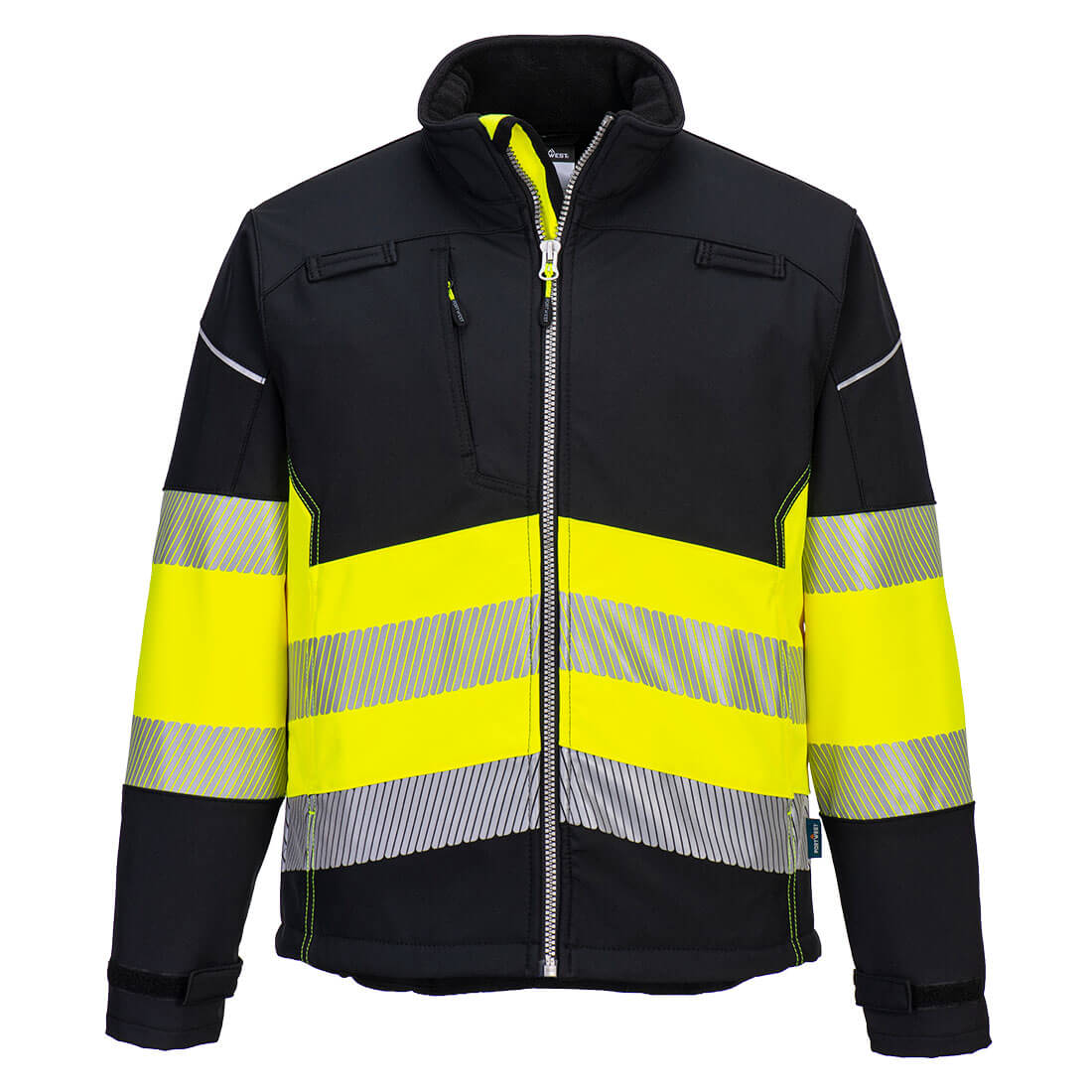 PW375BKY – PW3 Hi-Vis-Softshelljacke der Klasse 1