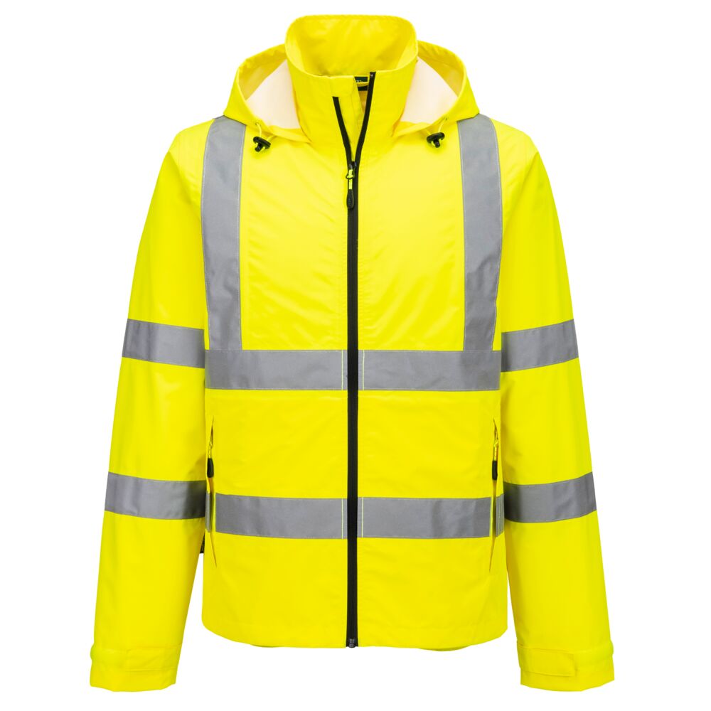 S164YER - Hi-Vis Foldable Lightweight Jacket