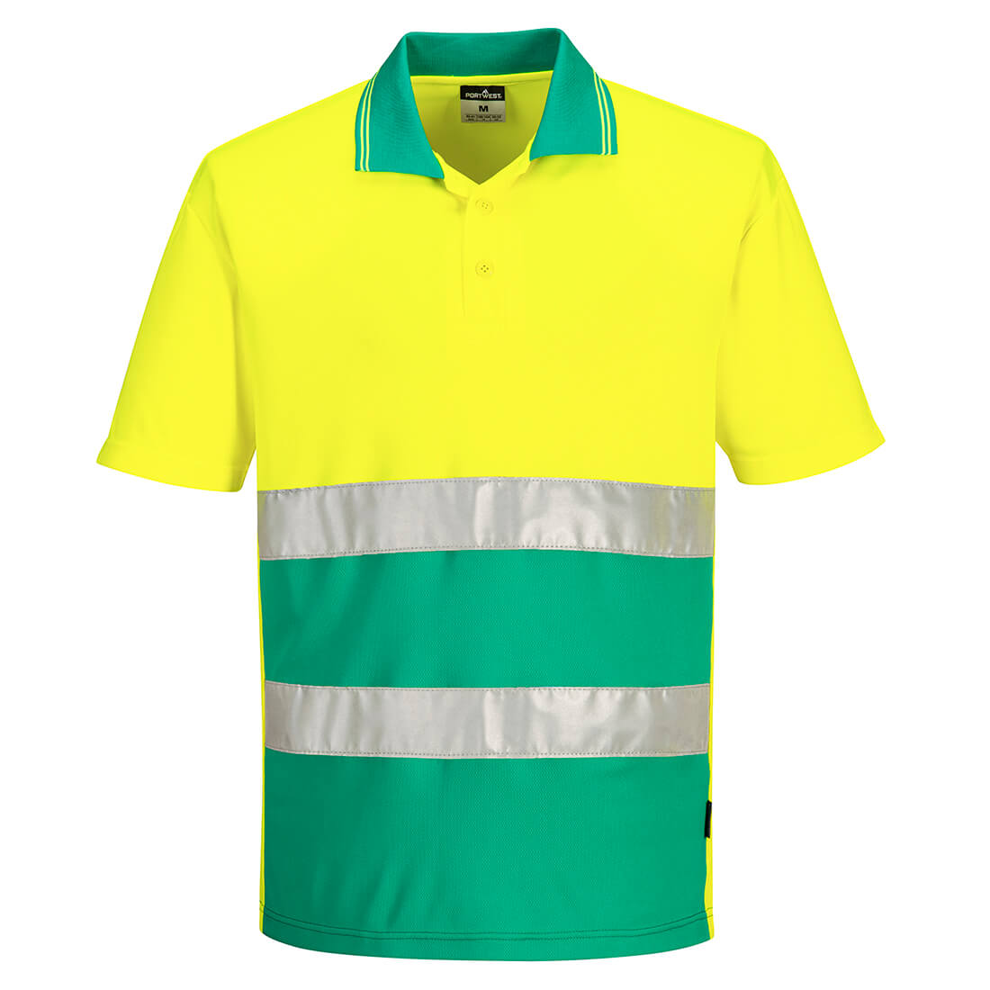 S175YTR - Lightweight contrasting high visibility polo shirt S/S