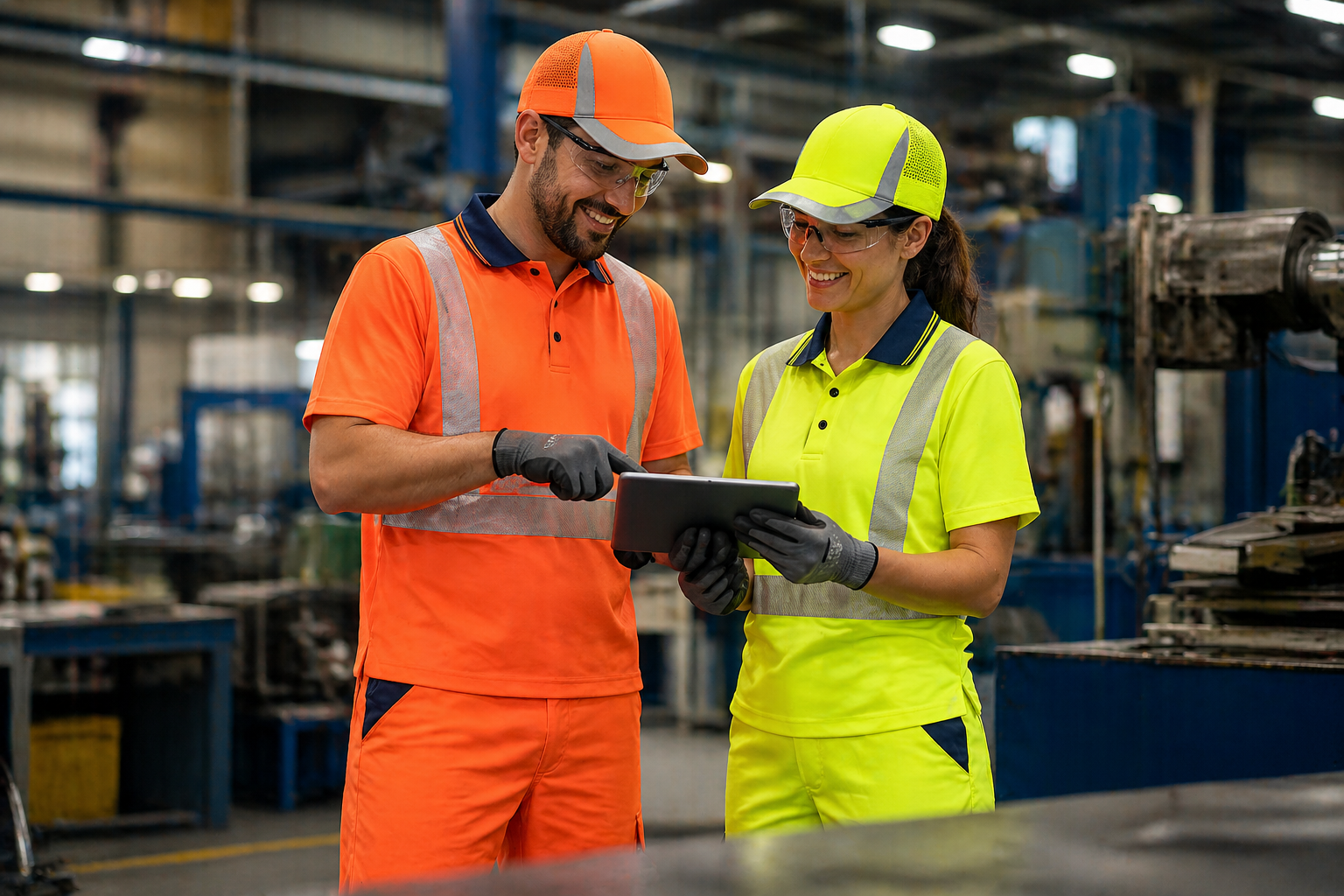 Abbigliamento alta visibilità e traspirante: sicurezza e comfort per chi lavora in fabbrica con alte temperature