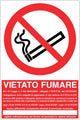 Cartello vietato fumare - legge e sanzioni 1430