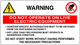 Cartello warning do not operate on live electric equipment 2083