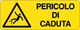 Cartello pericolo di caduta 2347