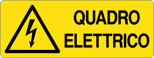 Cartello quadro elettrico 2369