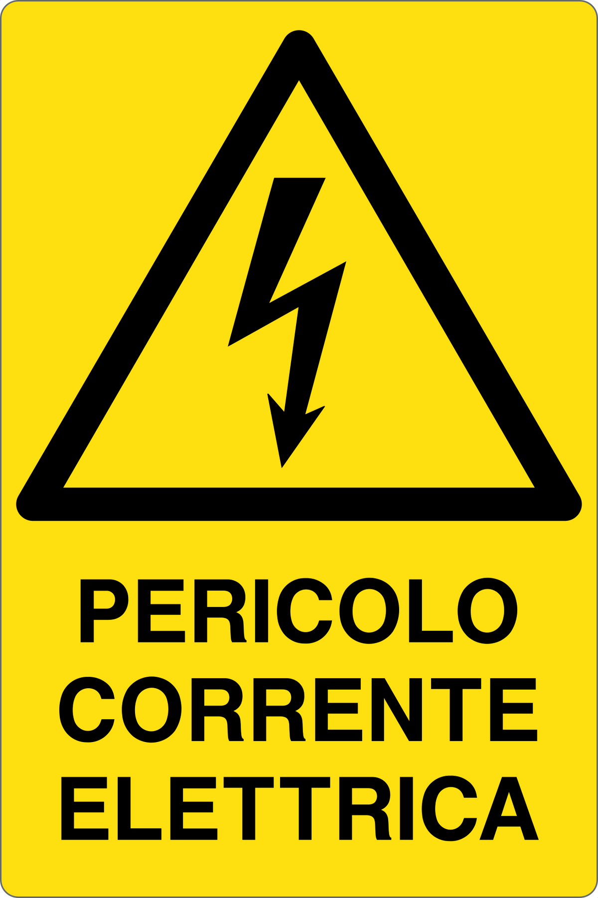 Cartello pericolo corrente elettrica 251