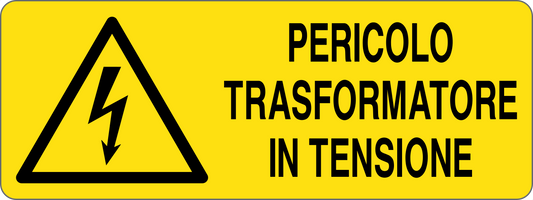 Cartello pericolo trasformatore in tensione 256